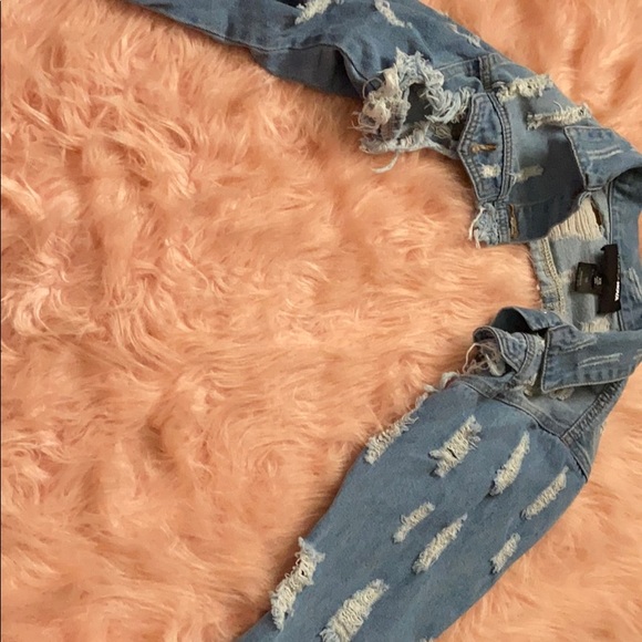Fashion Nova Jackets & Blazers - Fashion Nova short jean jacket